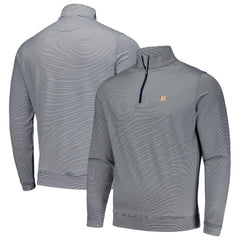 Houston Astros Peter Millar Perth Sugar Stripe Performance Quarter-Zip Top - MLB