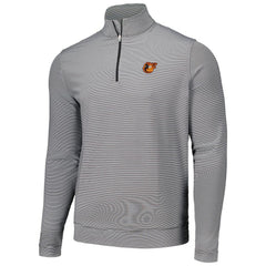 Baltimore Orioles Peter Millar Perth Sugar Stripe Performance Quarter-Zip Top - MLB