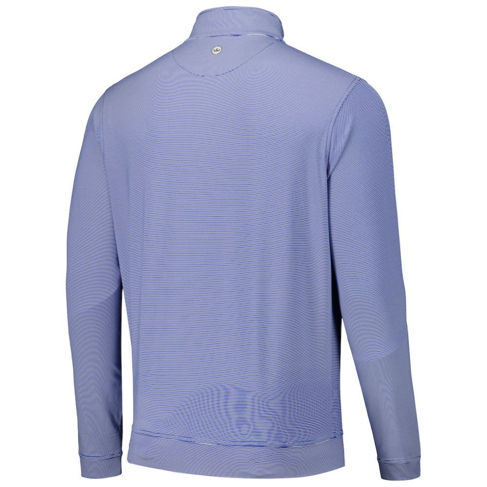 Los Angeles Dodgers Peter Millar Perth Sugar Stripe Performance Quarter-Zip Top - MLB