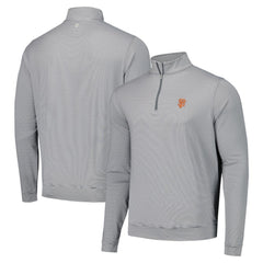 San Francisco Giants Peter Millar Perth Sugar Stripe Performance Quarter-Zip Top - MLB