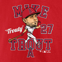 Mike Trout Los Angeles Angels Fanatics Hometown Caricature T-Shirt - MLB