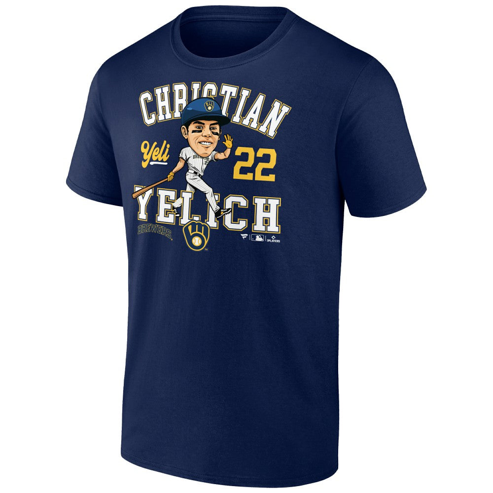 Christian Yelich Milwaukee Brewers Fanatics Hometown Caricature T-Shirt - MLB