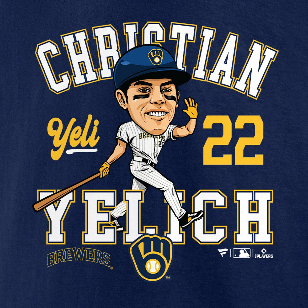 Christian Yelich Milwaukee Brewers Fanatics Hometown Caricature T-Shirt - MLB