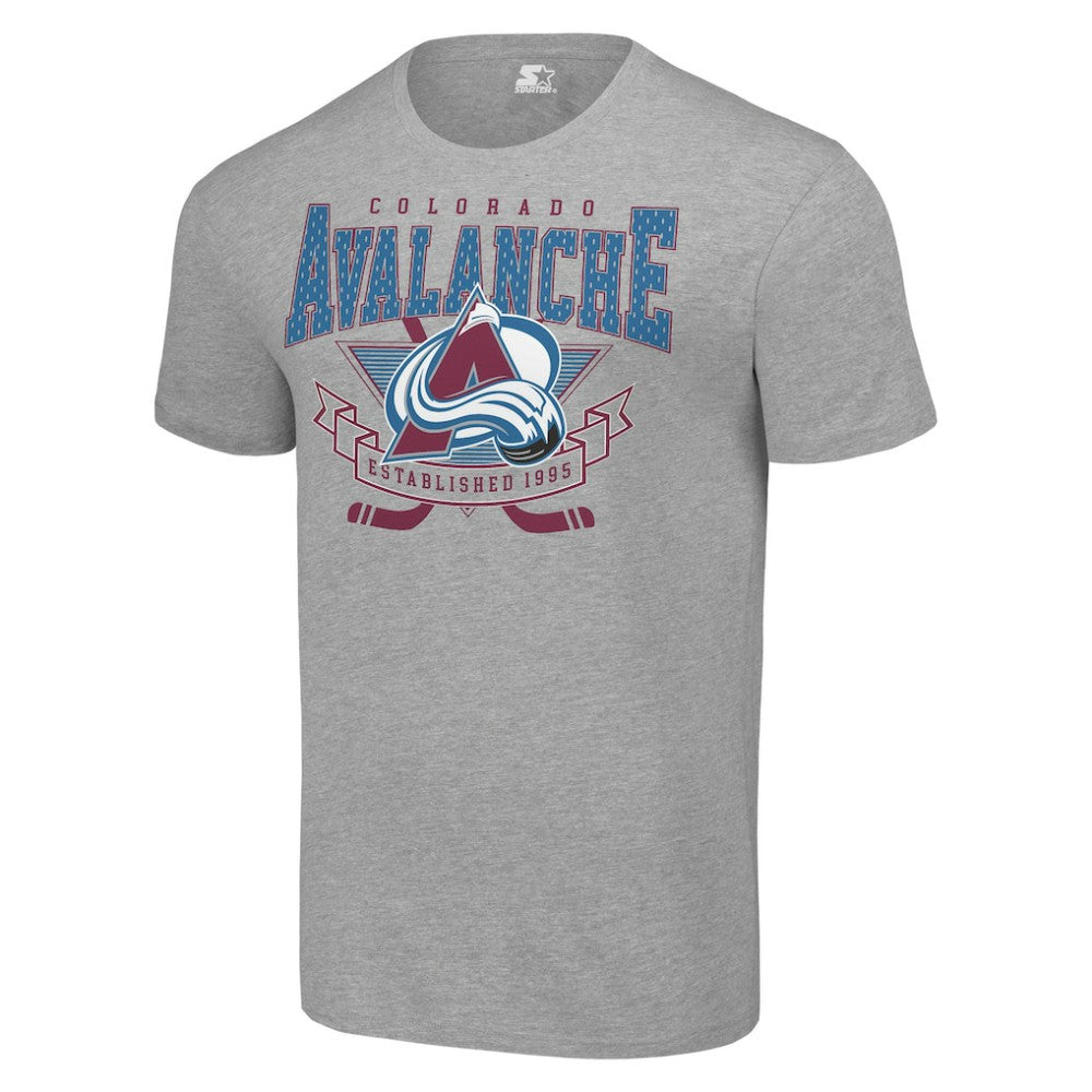 Colorado Avalanche Starter Team Logo Graphic T-Shirt - Heather Gray - NHL