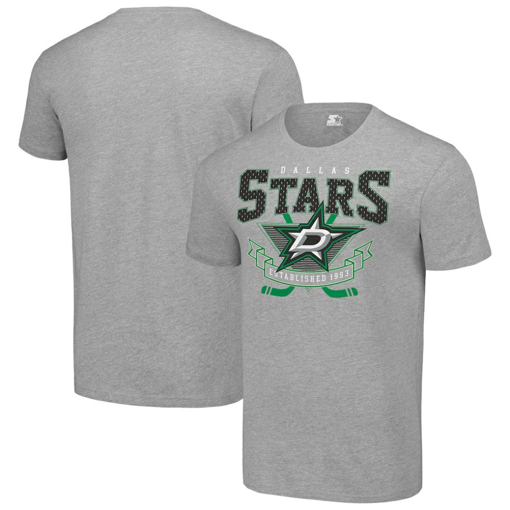 Dallas Stars Starter Team Logo Graphic T-Shirt - Heather Gray - NHL