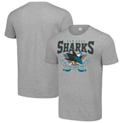 San Jose Sharks Starter Team Logo Graphic T-Shirt - Heather Gray - NHL