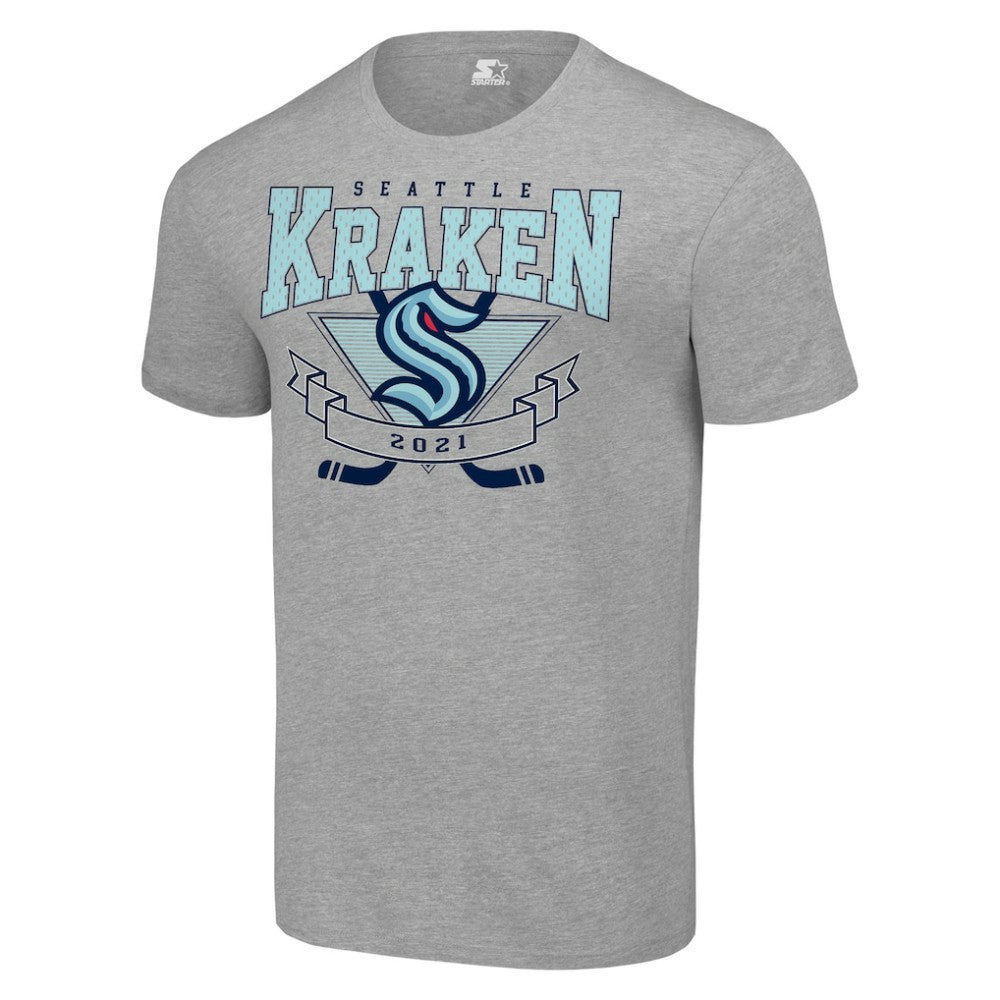 Seattle Kraken Starter Team Logo Graphic T-Shirt - Heather Gray - NHL