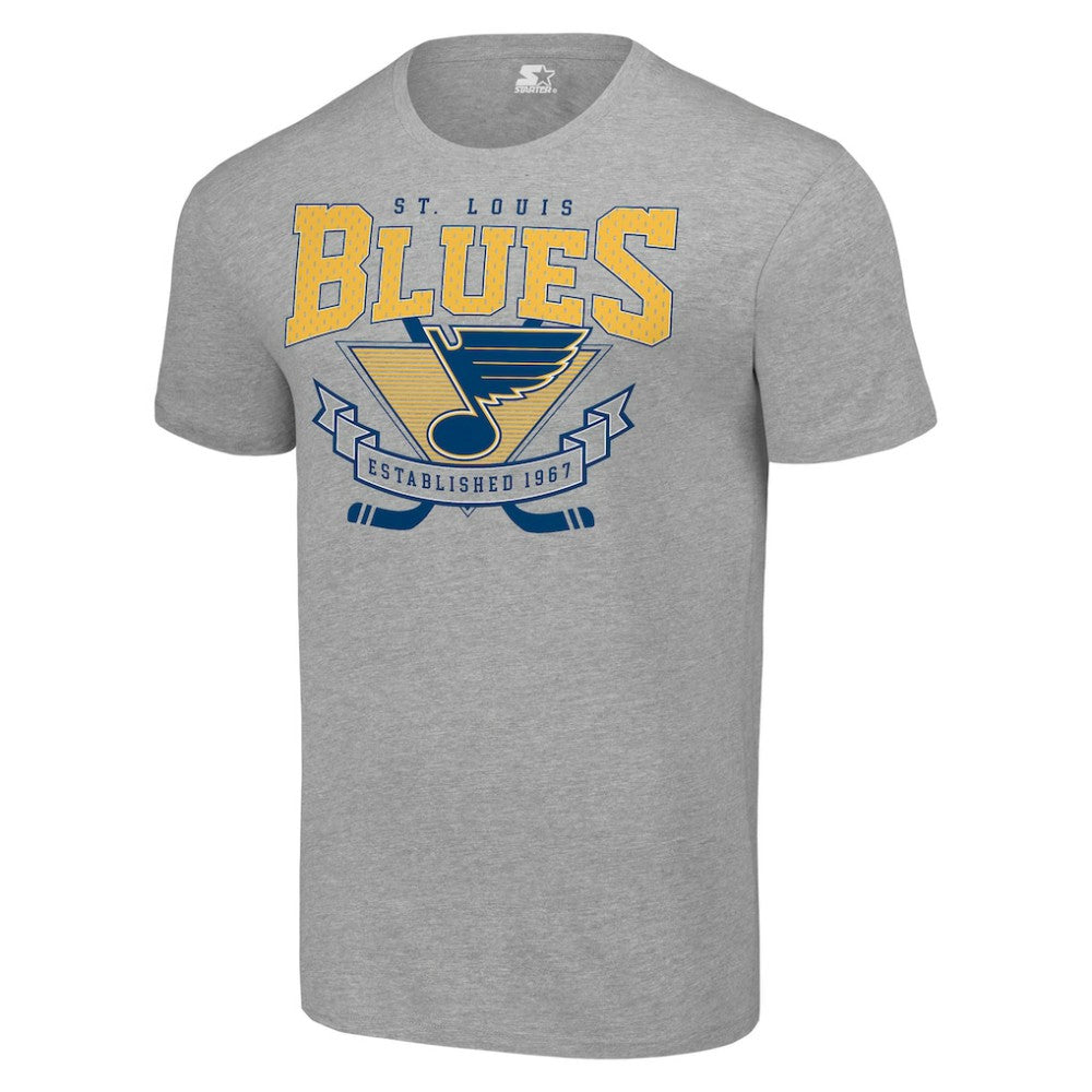 St. Louis Blues Starter Team Logo Graphic T-Shirt - Heather Gray - NHL