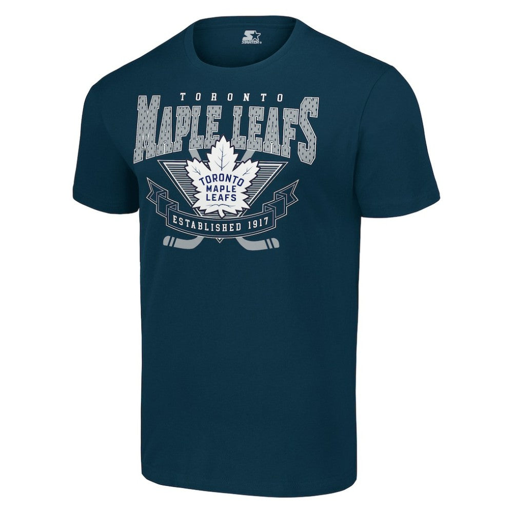 Toronto Maple Leafs Starter Team Logo Graphic T-Shirt - Navy - NHL