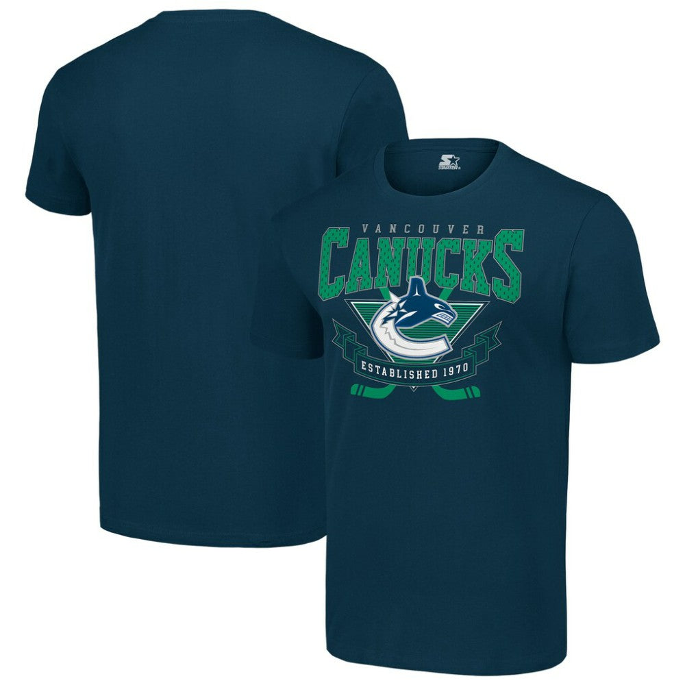 Vancouver Canucks Starter Team Logo Graphic T-Shirt - Navy - NHL