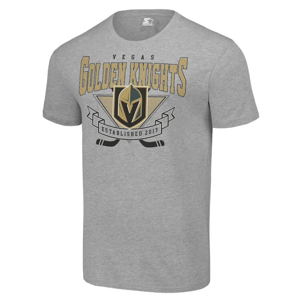 Vegas Golden Knights Starter Team Logo Graphic T-Shirt - Heather Gray - NHL