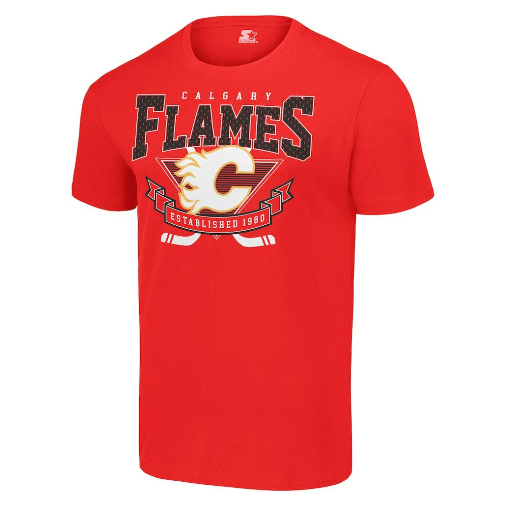 Calgary Flames Starter Team Logo Graphic T-Shirt - Red - NHL