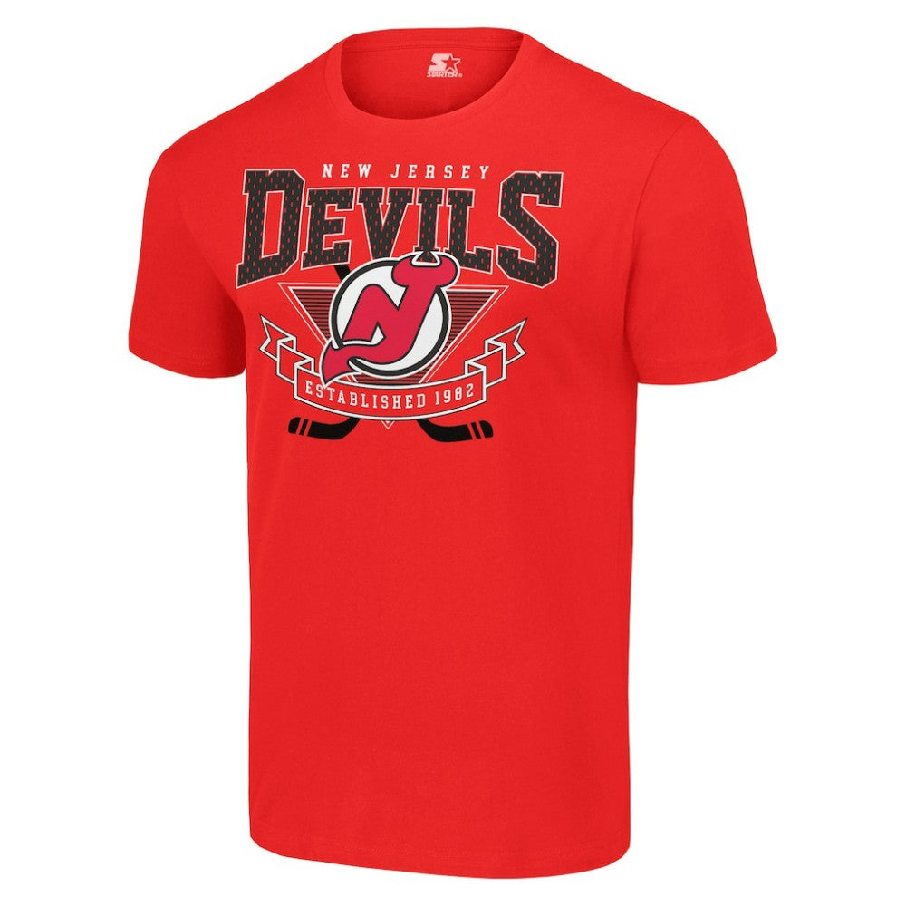 New Jersey Devils Starter Team Logo Graphic T-Shirt - Red - NHL