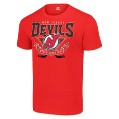 New Jersey Devils Starter Team Logo Graphic T-Shirt - Red - NHL