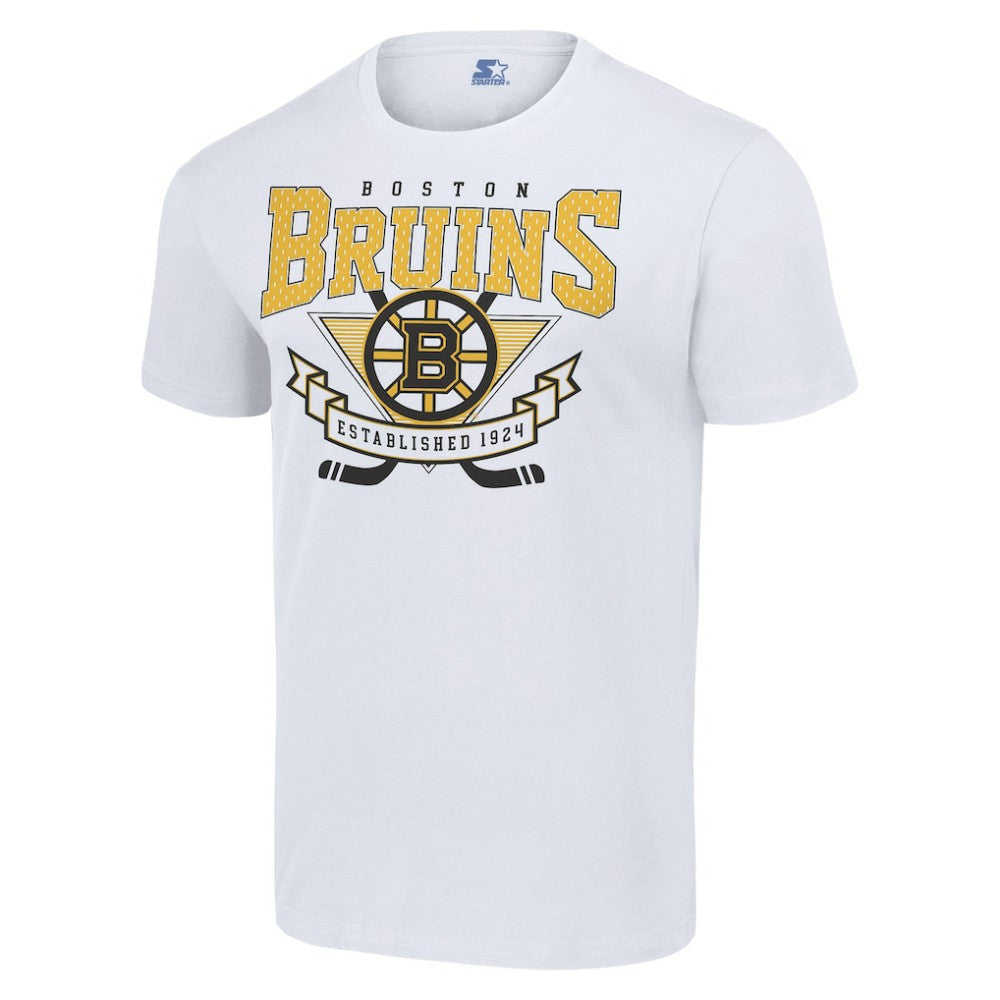 Boston Bruins Starter Team Logo Graphic T-Shirt - White - NHL