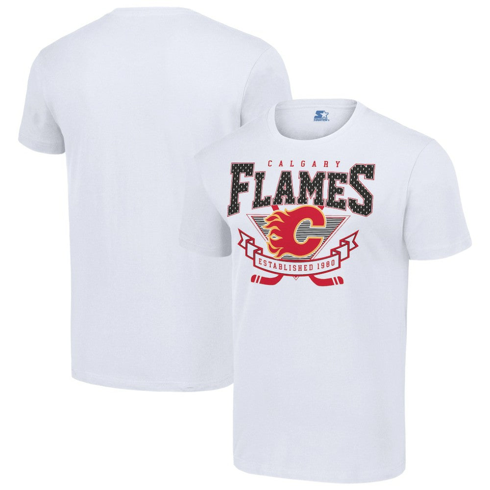 Calgary Flames Starter Team Logo Graphic T-Shirt - White - NHL