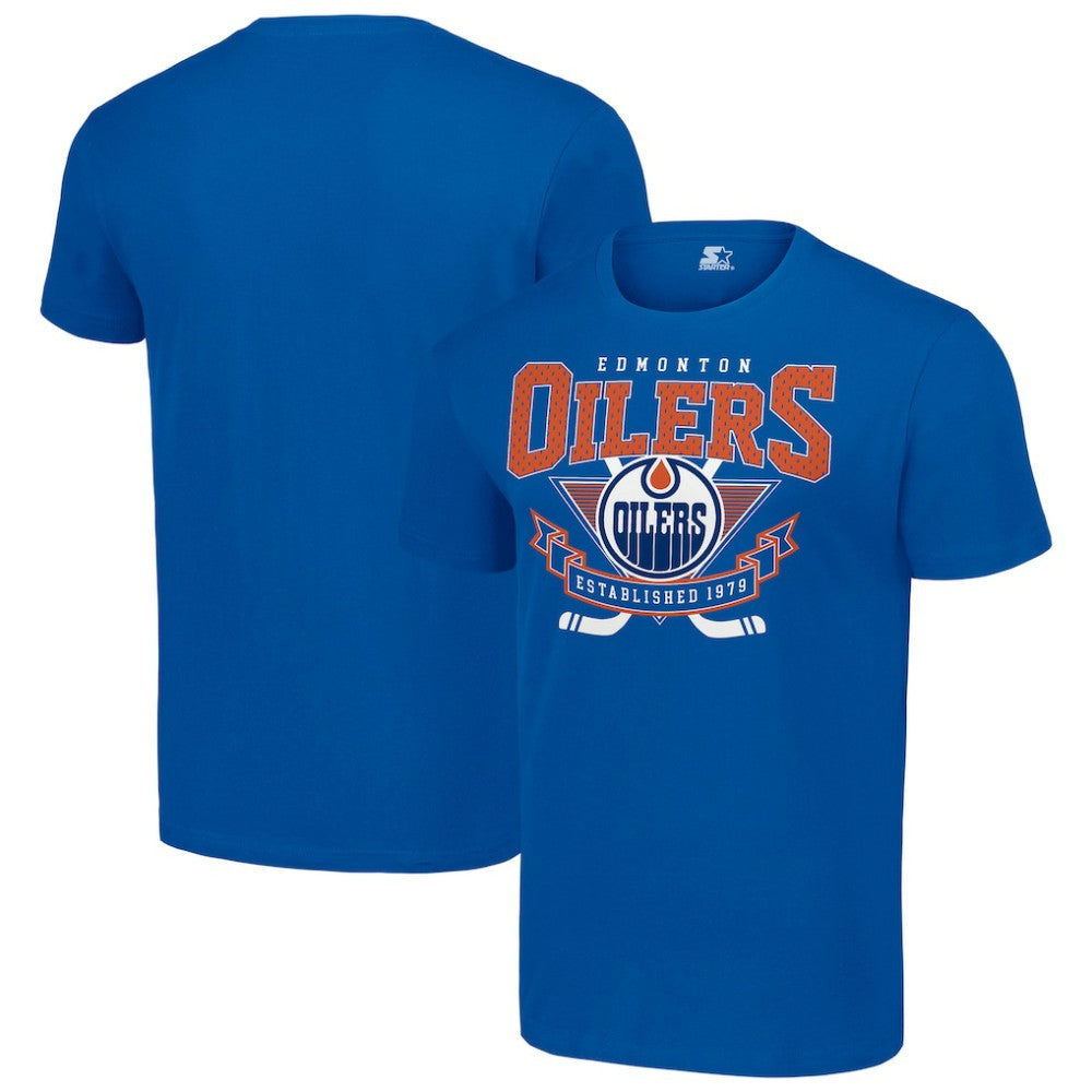 Edmonton Oilers Starter Team Logo Graphic T-Shirt - Royal - NHL