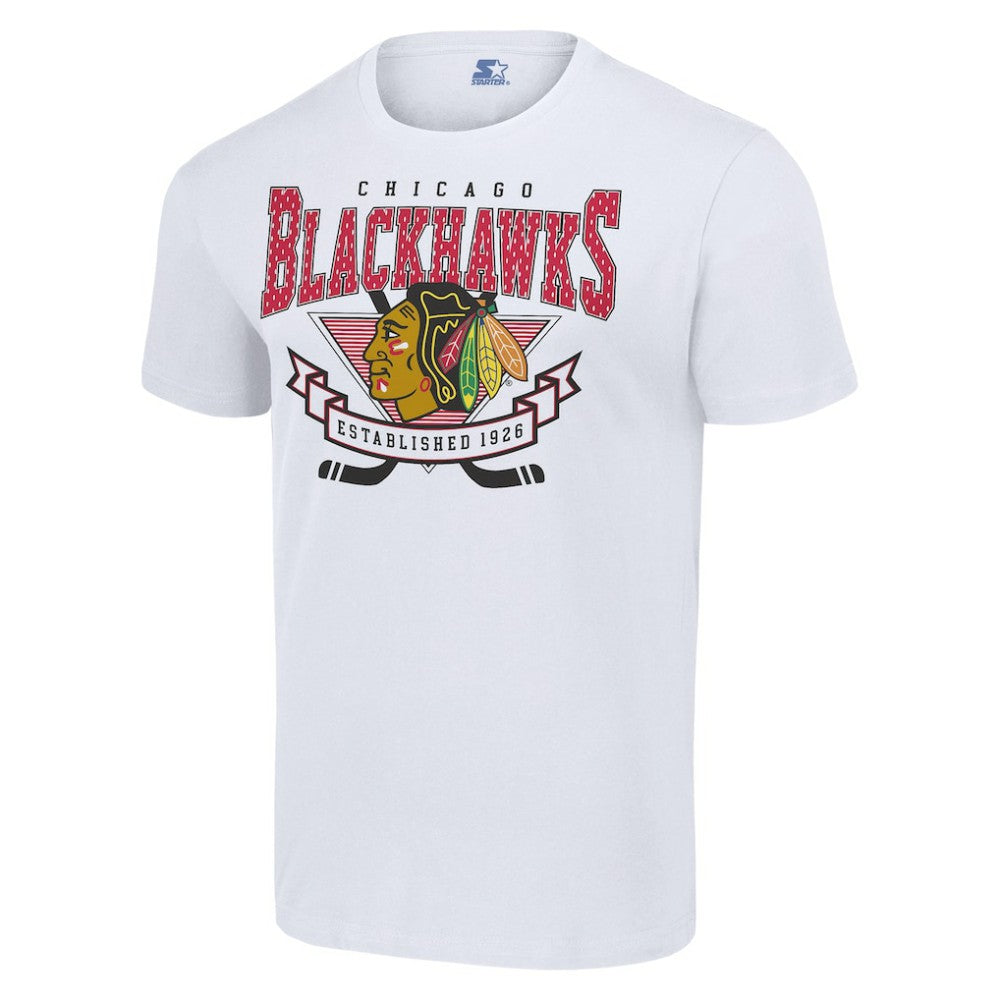 Chicago Blackhawks Starter Team Logo Graphic T-Shirt - White - NHL
