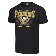 Pittsburgh Penguins Starter Team Logo Graphic T-Shirt - Black - NHL