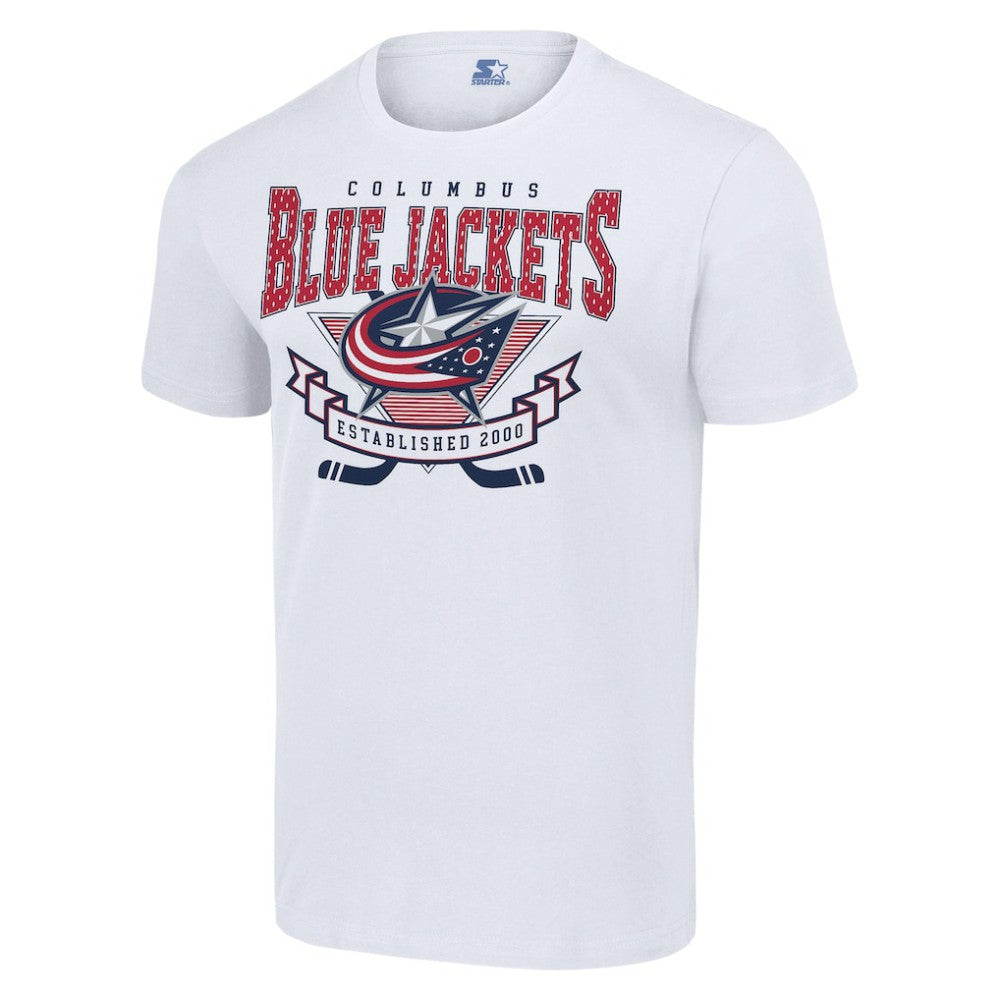 Columbus Blue Jackets Starter Team Logo Graphic T-Shirt - White - NHL