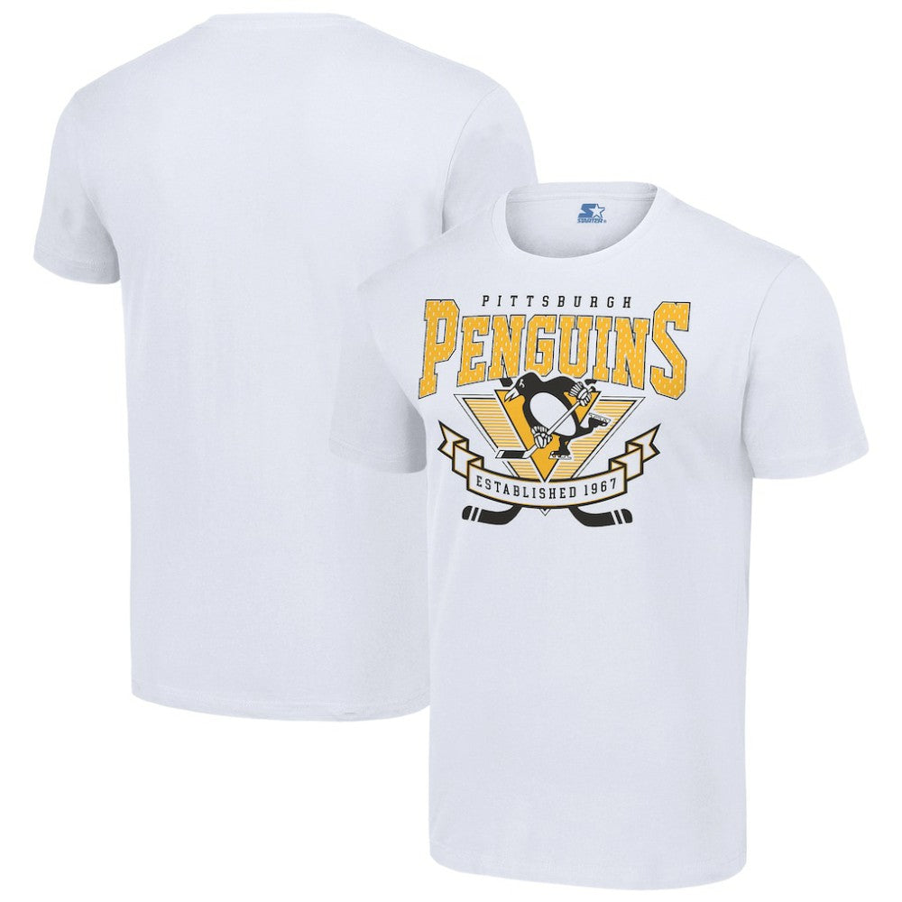 Pittsburgh Penguins Starter Team Logo Graphic T-Shirt - White - NHL