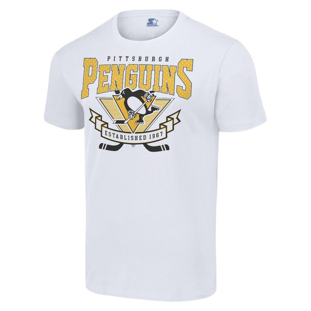 Pittsburgh Penguins Starter Team Logo Graphic T-Shirt - White - NHL