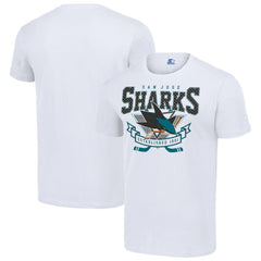 San Jose Sharks Starter Team Logo Graphic T-Shirt - White - NHL