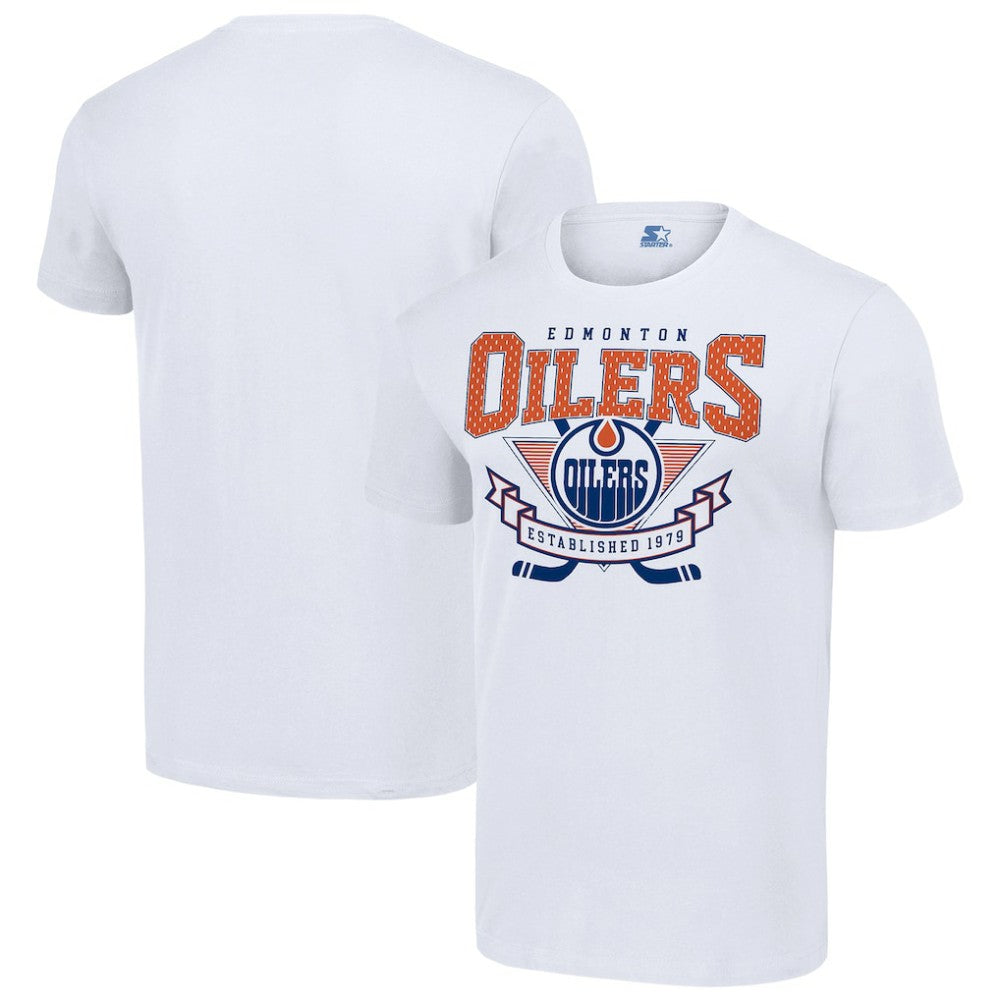 Edmonton Oilers Starter Team Logo Graphic T-Shirt - White - NHL