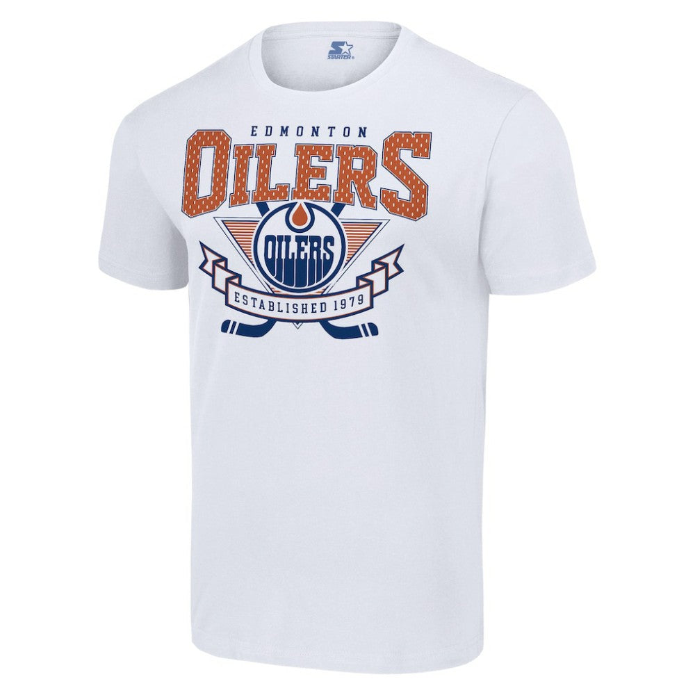 Edmonton Oilers Starter Team Logo Graphic T-Shirt - White - NHL
