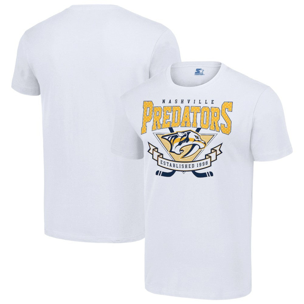 Nashville Predators Starter Team Logo Graphic T-Shirt - White - NHL