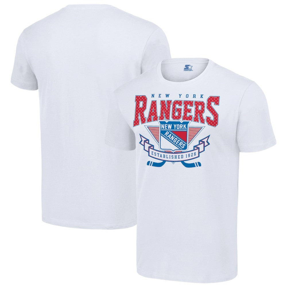 New York Rangers Starter Team Logo Graphic T-Shirt - White - NHL