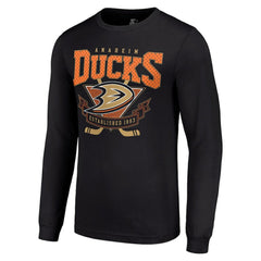 Anaheim Ducks Starter Team Logo Graphic Long Sleeve T-Shirt - Black - NHL