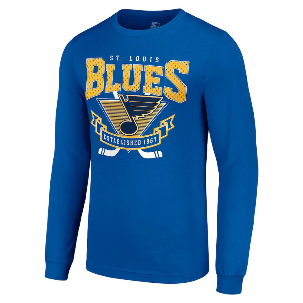 St. Louis Blues Starter Team Logo Graphic Long Sleeve T-Shirt - Blue - NHL