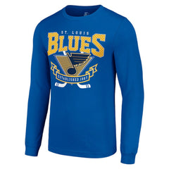 St. Louis Blues Starter Team Logo Graphic Long Sleeve T-Shirt - Blue - NHL