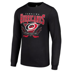 Carolina Hurricanes Starter Team Logo Graphic Long Sleeve T-Shirt - Black - NHL