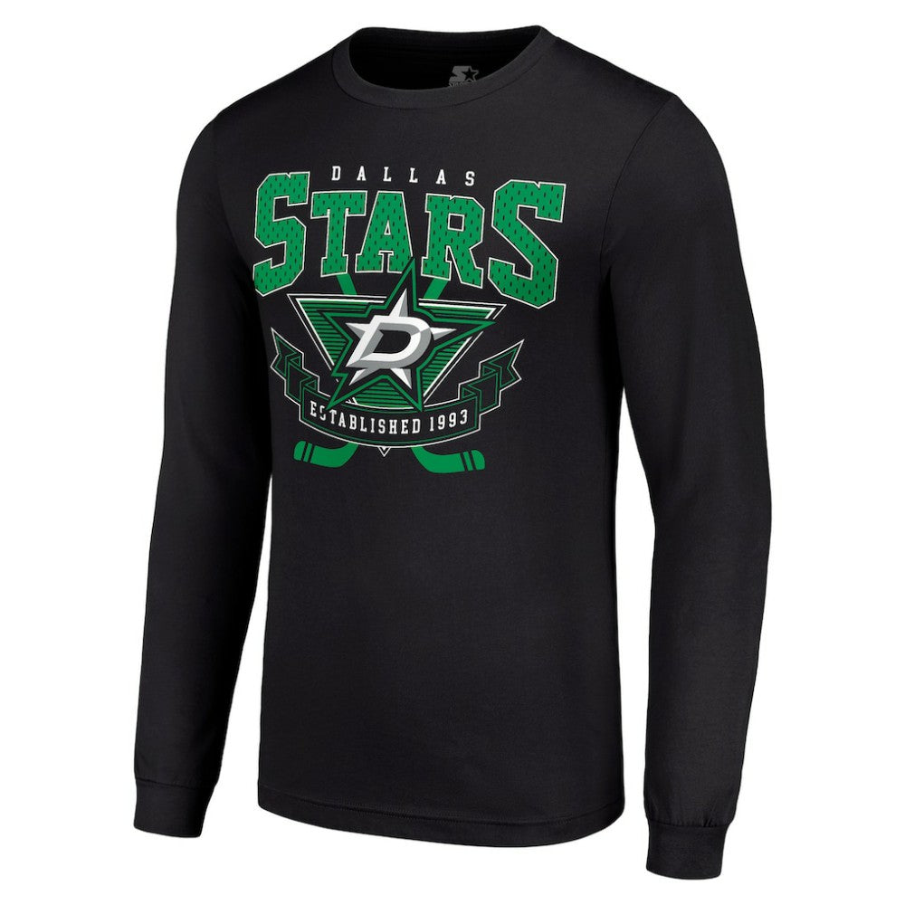 Dallas Stars Starter Team Logo Graphic Long Sleeve T-Shirt - Black - NHL