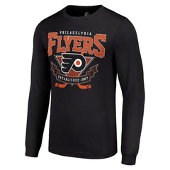 Philadelphia Flyers Starter Team Logo Graphic Long Sleeve T-Shirt - Black - NHL