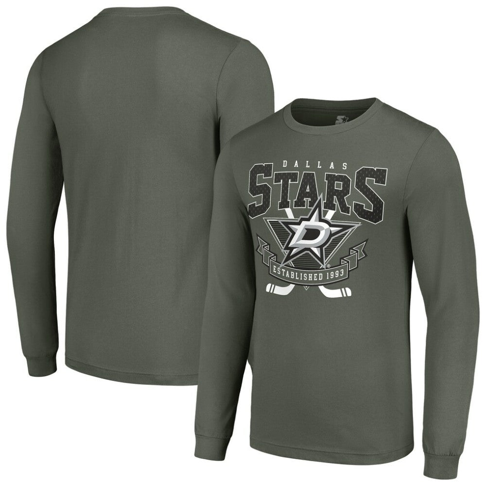 Dallas Stars Starter Team Logo Graphic Long Sleeve T-Shirt - Olive - NHL