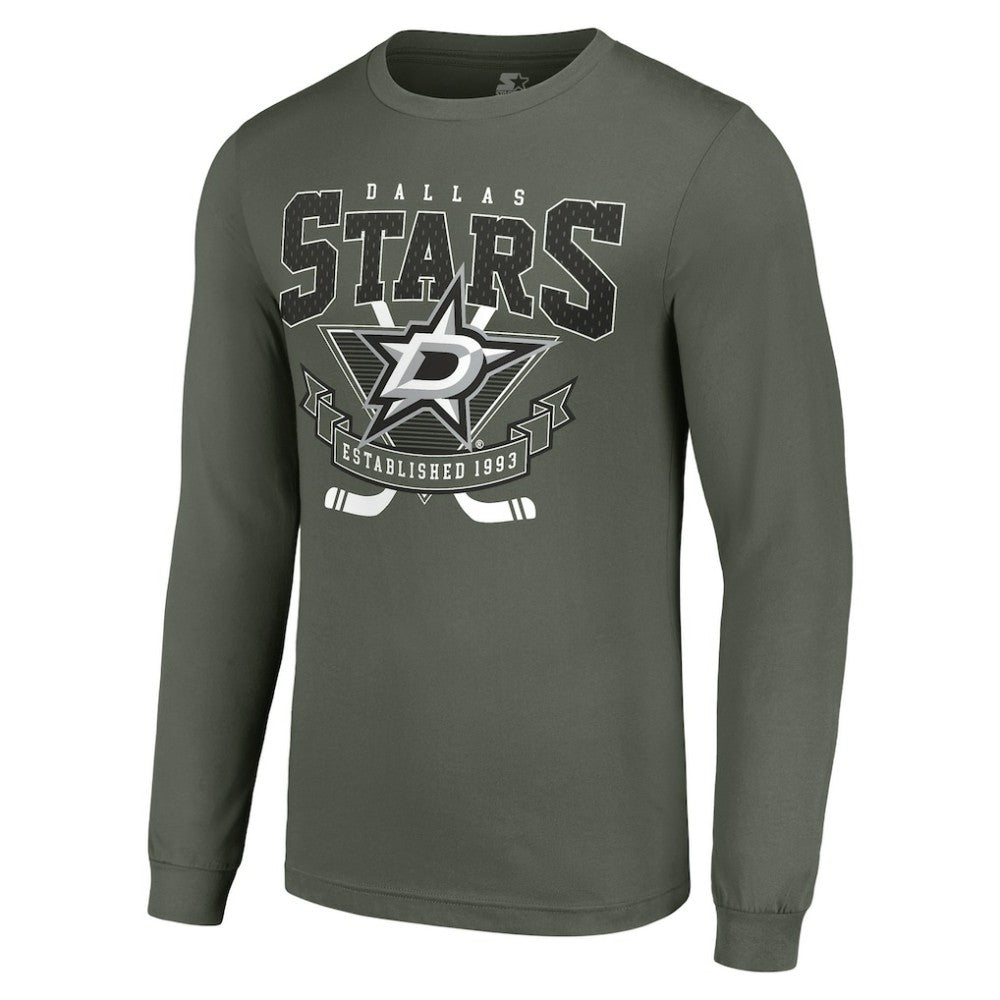 Dallas Stars Starter Team Logo Graphic Long Sleeve T-Shirt - Olive - NHL