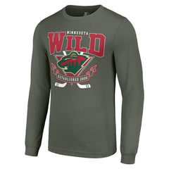 Minnesota Wild Starter Team Logo Graphic Long Sleeve T-Shirt - Olive - NHL