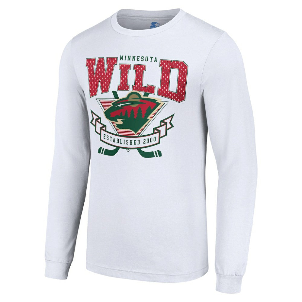 Minnesota Wild Starter Team Logo Graphic Long Sleeve T-Shirt - White - NHL
