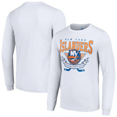 New York Islanders Starter Team Logo Graphic Long Sleeve T-Shirt - White - NHL
