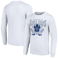 Toronto Maple Leafs Starter Team Logo Graphic Long Sleeve T-Shirt - White - NHL