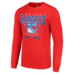 New York Rangers Starter Team Logo Graphic Long Sleeve T-Shirt - Red - NHL
