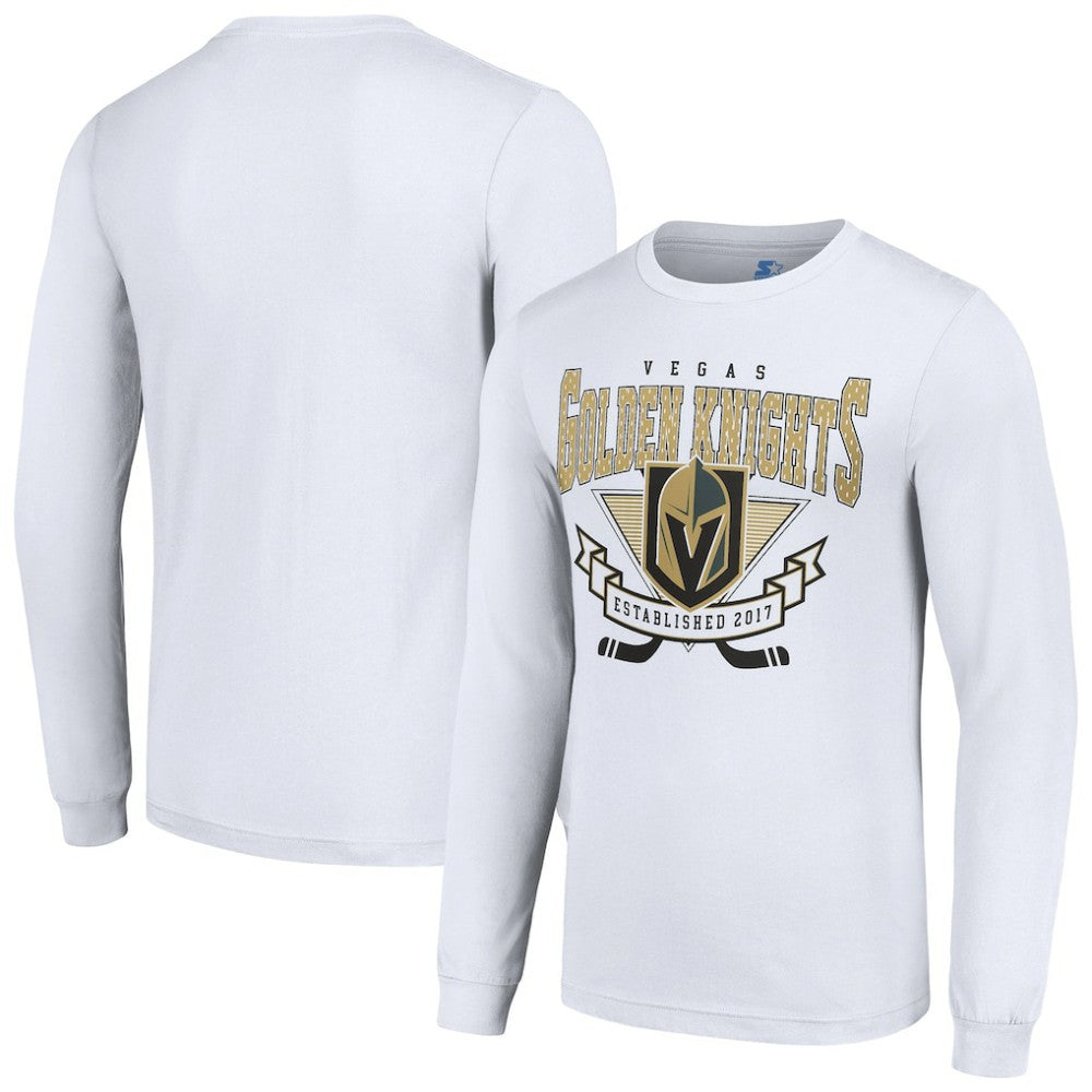 Vegas Golden Knights Starter Team Logo Graphic Long Sleeve T-Shirt - White - NHL