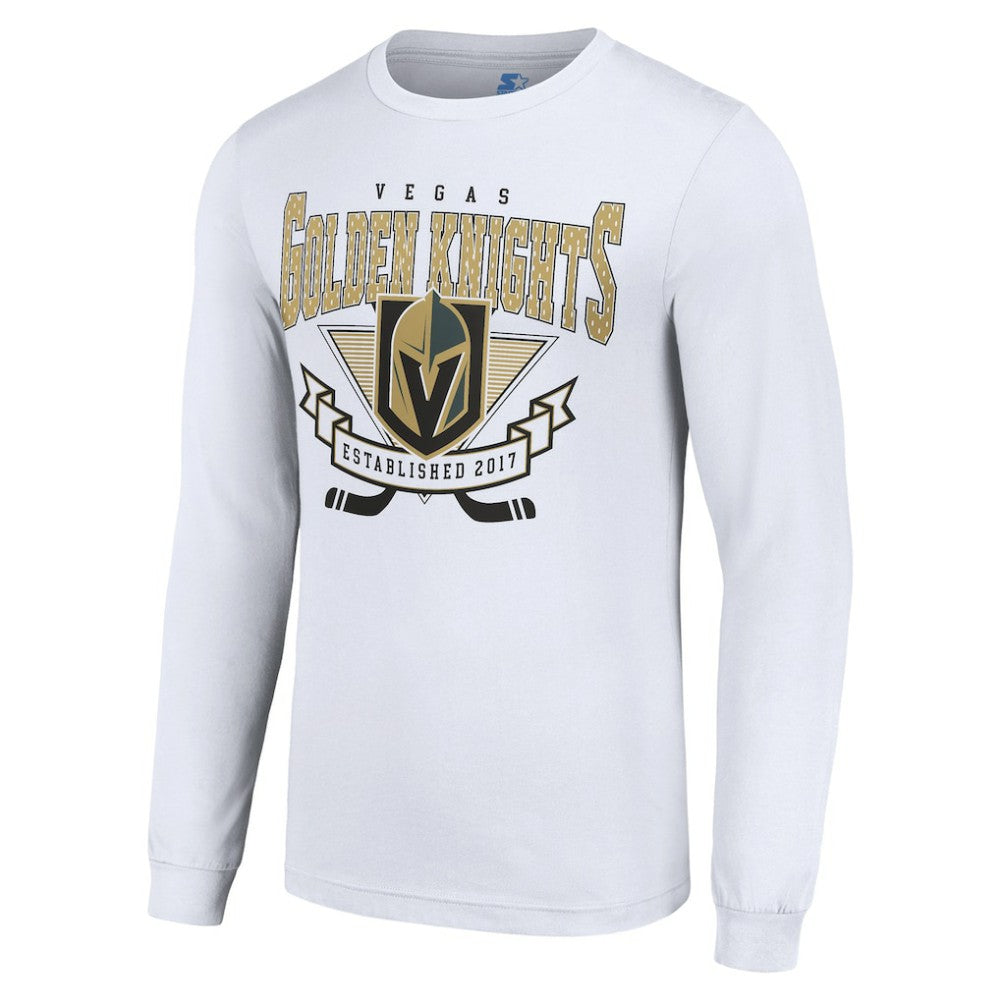 Vegas Golden Knights Starter Team Logo Graphic Long Sleeve T-Shirt - White - NHL
