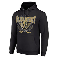 Vegas Golden Knights Starter Team Logo Graphic Fleece Tri-Blend Pullover Hoodie - Black - NHL