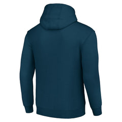 Columbus Blue Jackets Starter Team Logo Graphic Fleece Tri-Blend Pullover Hoodie - Navy - NHL