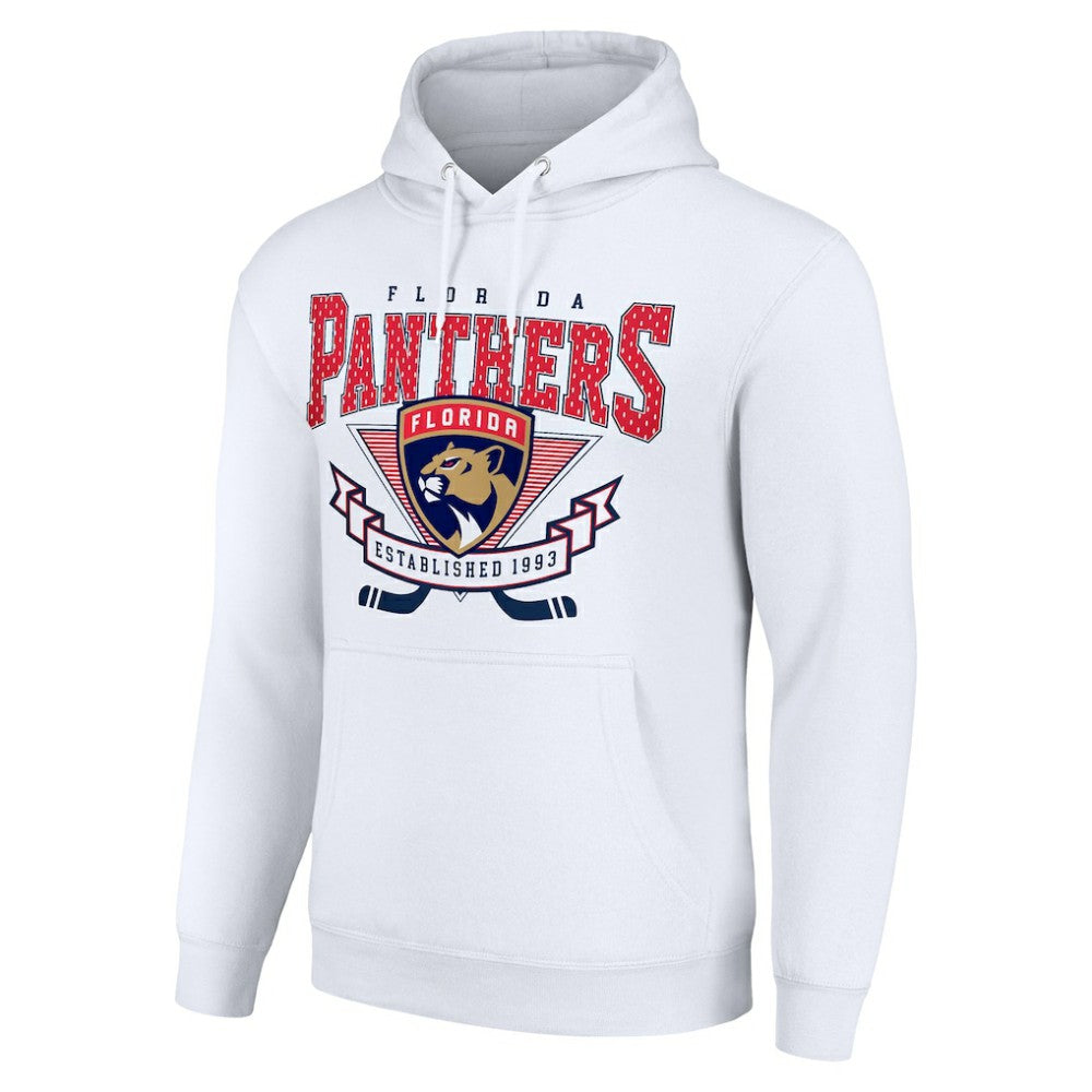 Florida Panthers Starter ‘80s Inspired Team Logo Graphic Pullover Hoodie - White - NHL