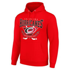 Carolina Hurricanes Starter Team Logo Graphic Fleece Tri-Blend Pullover Hoodie - Red - NHL